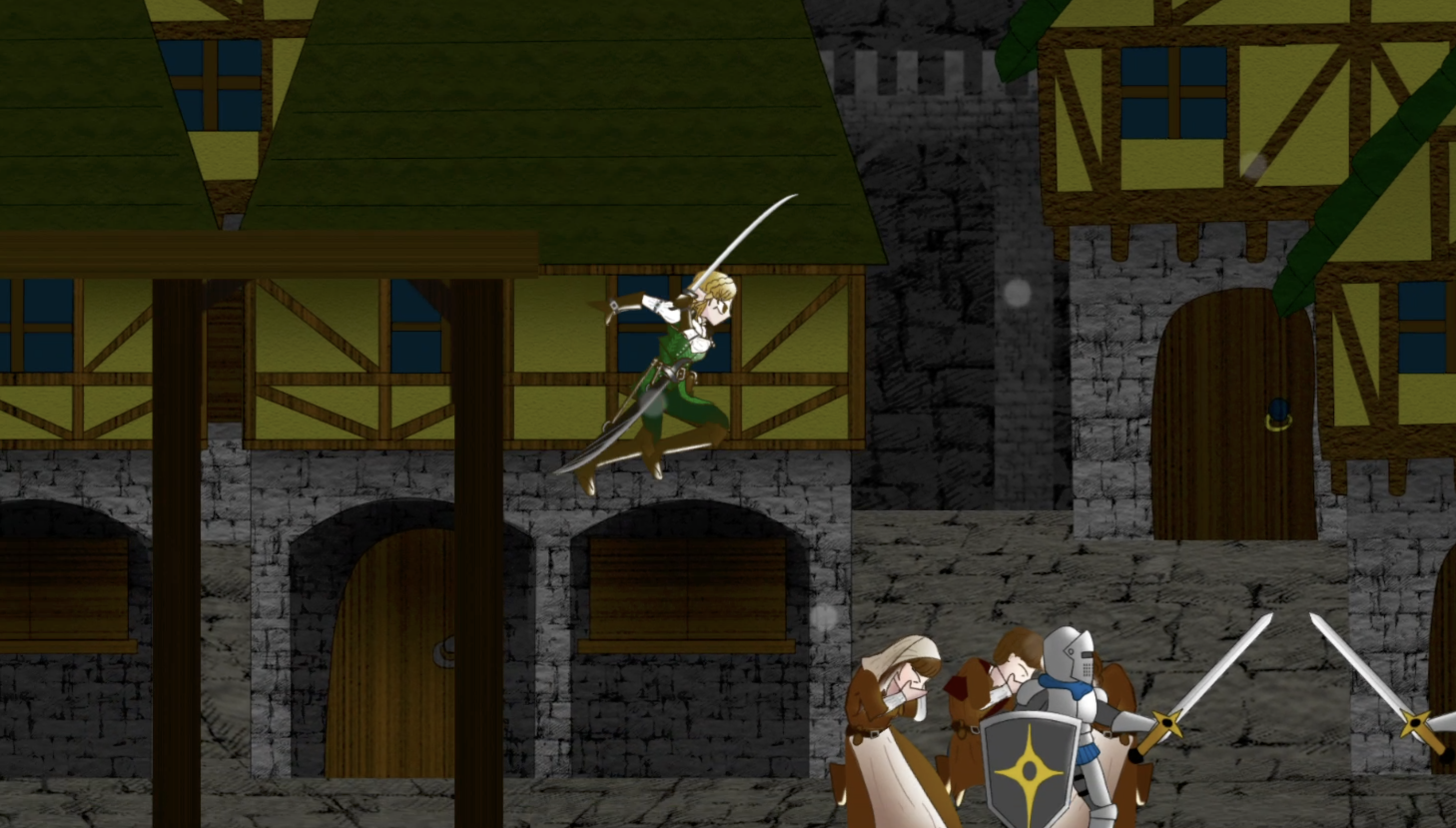 奇襲するリーヴ